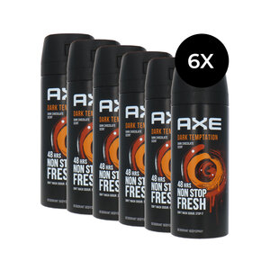 Axe Dark Temptation Deodorant Spray - 6 x 150 ml