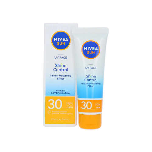 Nivea Sun UV Face Shine Control SPF 30 Zonnebrandcrème - 50 ml (voor normale en gecombineerde huid) Nivea Sun UV Face Shine Control SPF 30 Zonnebrandcrème - 50 ml (voor normale en gecombineerde huid)