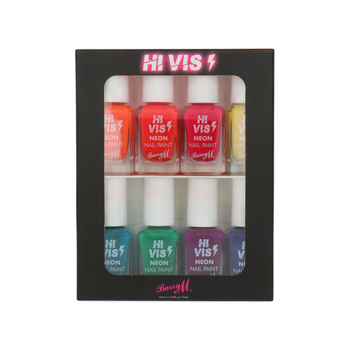 Barry M Hi Vis Nail Polish Set - 8 x 10 ml Barry M Hi Vis Nail Polish Set - 8 x 10 ml