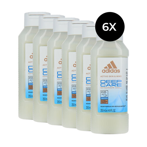 Adidas Deep Care Shower Gel - 6 x 250 ml Adidas Deep Care Shower Gel - 6 x 250 ml