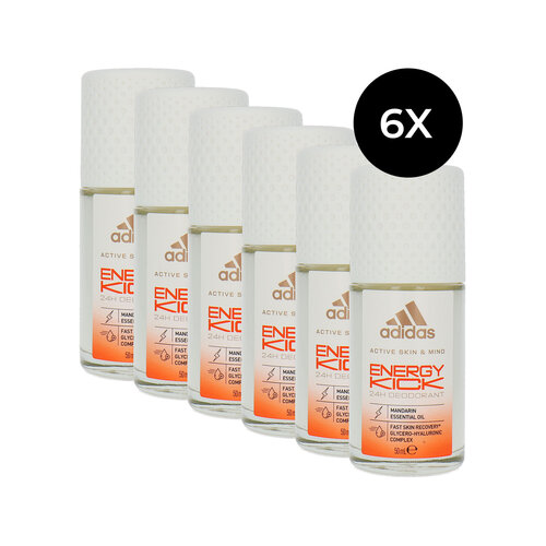 Adidas Energy Kick Deo Roller - 6 x 50 ml Adidas Energy Kick Deo Roller - 6 x 50 ml