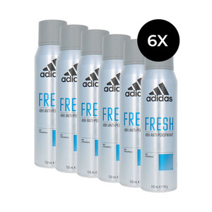 Adidas Adidas Fresh Deodorant Spray - 6 x 150 ml Adidas Fresh Deodorant Spray - 6 x 150 ml