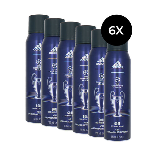 Adidas Goal Blue Deodorant Spray - 6 x 150 ml Adidas Goal Blue Deodorant Spray - 6 x 150 ml