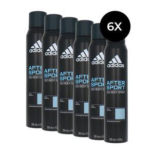 Adidas Adidas After Sport Deodorant Spray - 6 x 200 ml Adidas After Sport Deodorant Spray - 6 x 200 ml