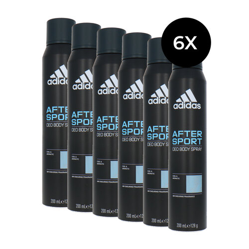 Adidas After Sport Deodorant Spray - 6 x 200 ml Adidas After Sport Deodorant Spray - 6 x 200 ml