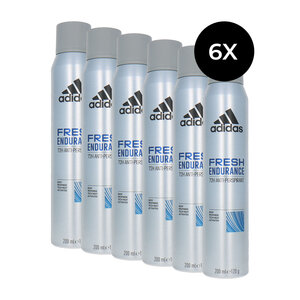 Adidas Adidas Fresh Indurance Deodorant Spray - 6 x 200 ml Adidas Fresh Indurance Deodorant Spray - 6 x 200 ml
