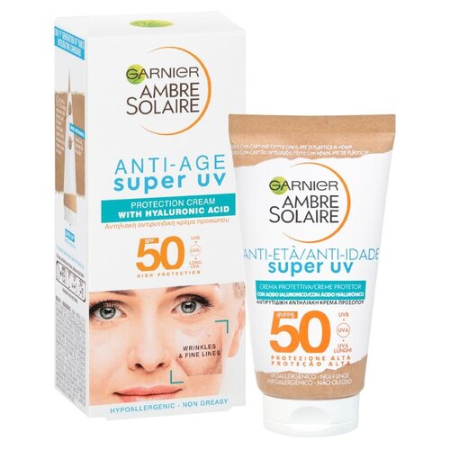 Garnier Ambre Solaire Anti-Age Super UV SPF 50+ Zonnebrandcrème - 50 ml