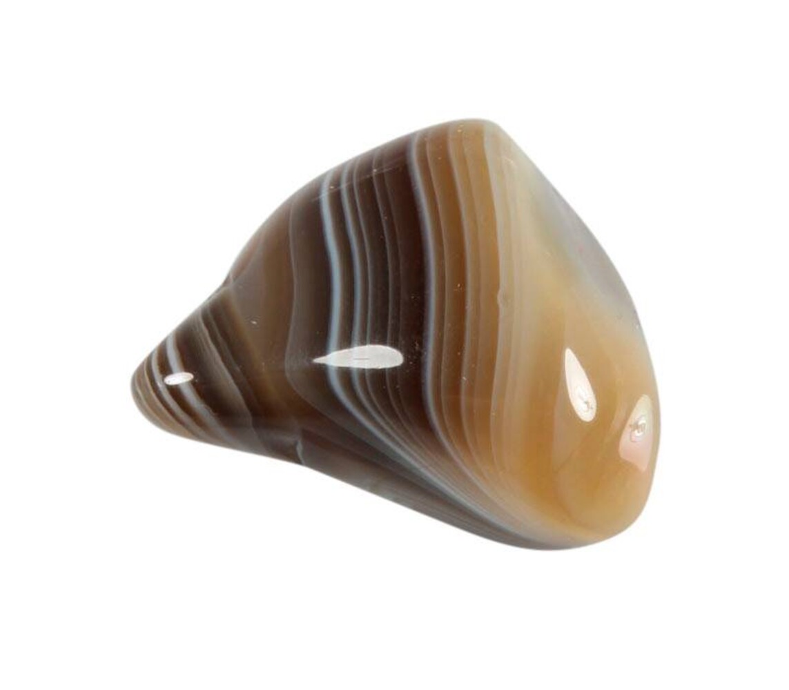 Agaat (Botswana) grijs steen getrommeld 10 - 20 gram Agaat (Botswana) grijs steen getrommeld 10 - 20 gram