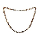 Agaat (Botswana) ketting 8 mm kralen Agaat (Botswana) ketting 8 mm kralen
