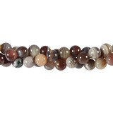 Agaat (Botswana) kralen rond 8 mm (streng van 40 cm) Agaat (Botswana) kralen rond 8 mm (streng van 40 cm)