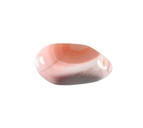 Agaat (Botswana) roze steen getrommeld 2 - 5 gram