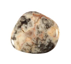 Agaat (kant) steen plat gepolijst Agaat (kant) steen plat gepolijst