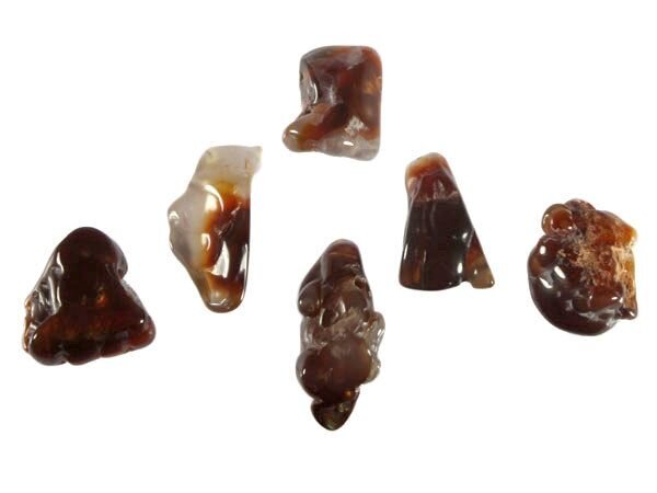 Agaat (vuur) hanger doorboord Agaat (vuur) hanger doorboord