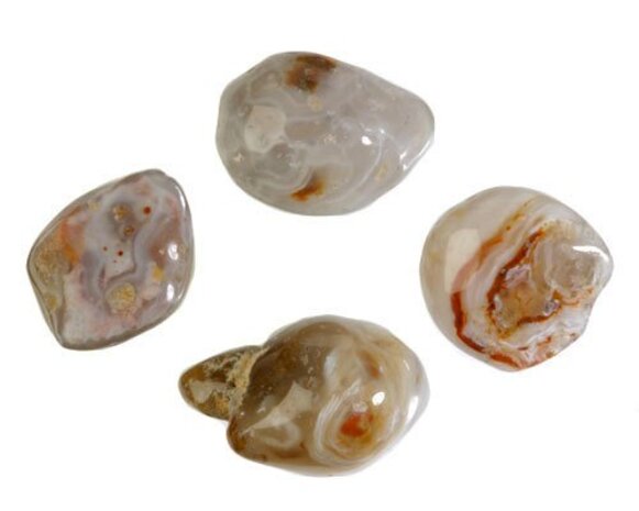 Agaat (water) steen getrommeld 30 - 50 gram Agaat (water) steen getrommeld 30 - 50 gram