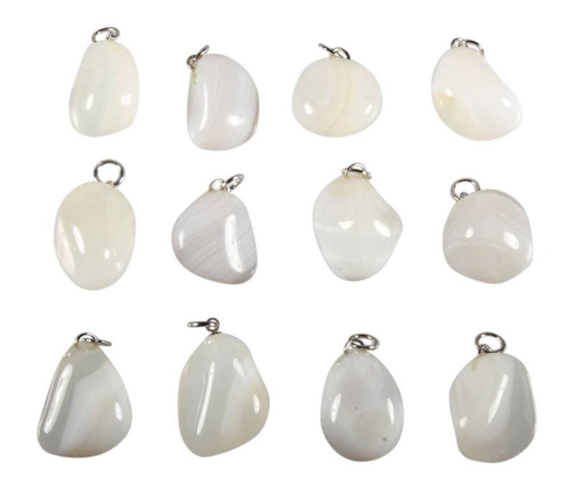 Agaat (wit) hanger Agaat (wit) hanger