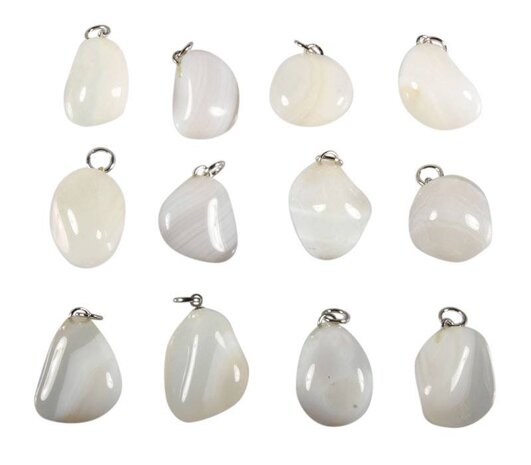 Agaat (wit) hanger Agaat (wit) hanger