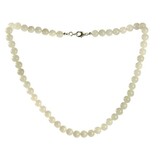 Agaat (wit) ketting 8 mm kralen Agaat (wit) ketting 8 mm kralen