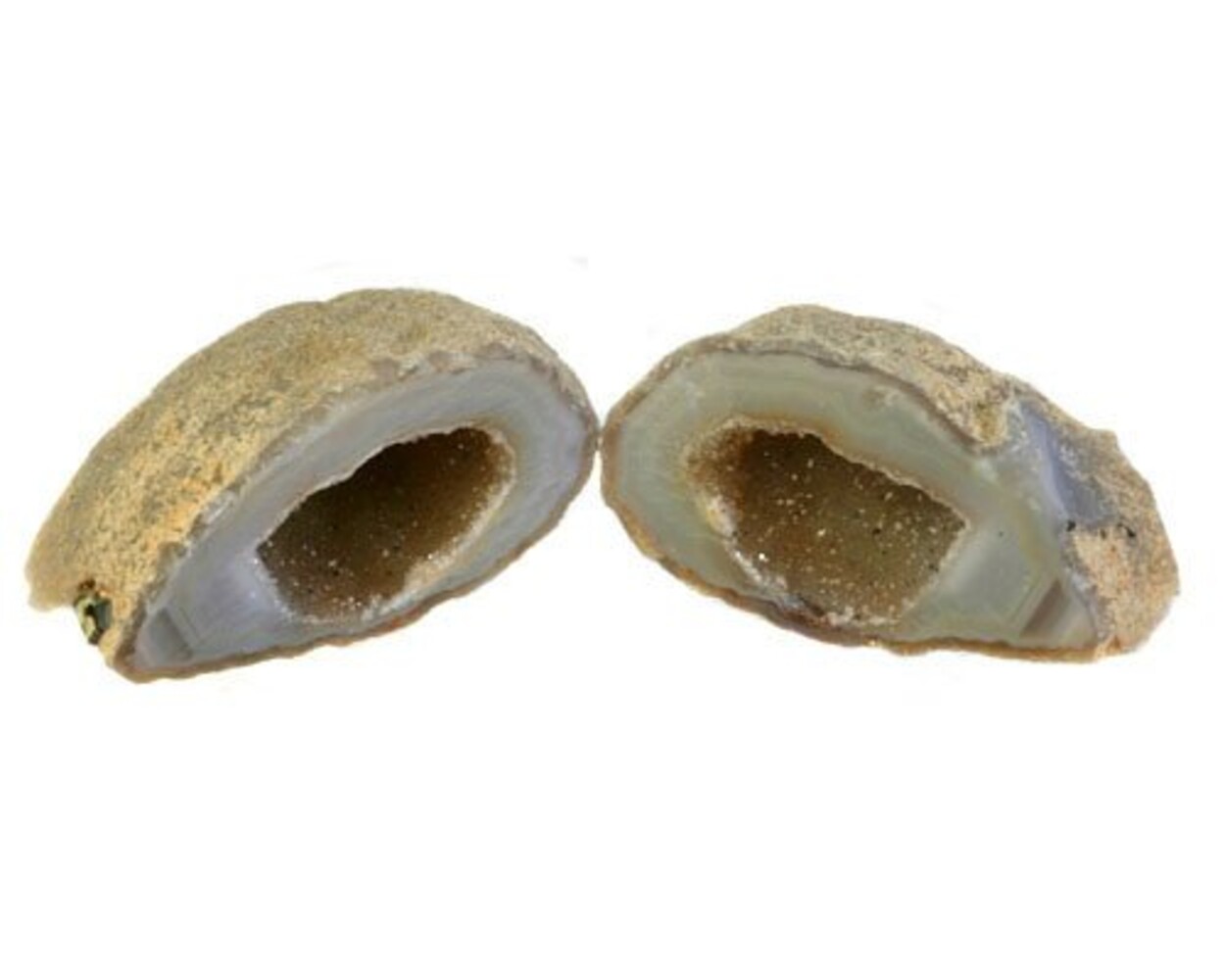 Agaat geode paar 3,5 x 3,5 tot 5 x 6 cm