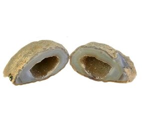 Agaat geode paar 3,5 x 3,5 tot 5 x 6 cm Agaat geode paar 3,5 x 3,5 tot 5 x 6 cm