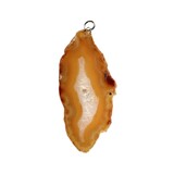 Agaat schijf hanger dicht