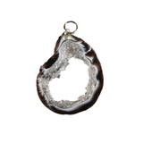 Agaat schijf hanger open