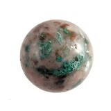 Ajoiet met chrysocolla in kwarts bol 61 mm Ajoiet met chrysocolla in kwarts bol 61 mm