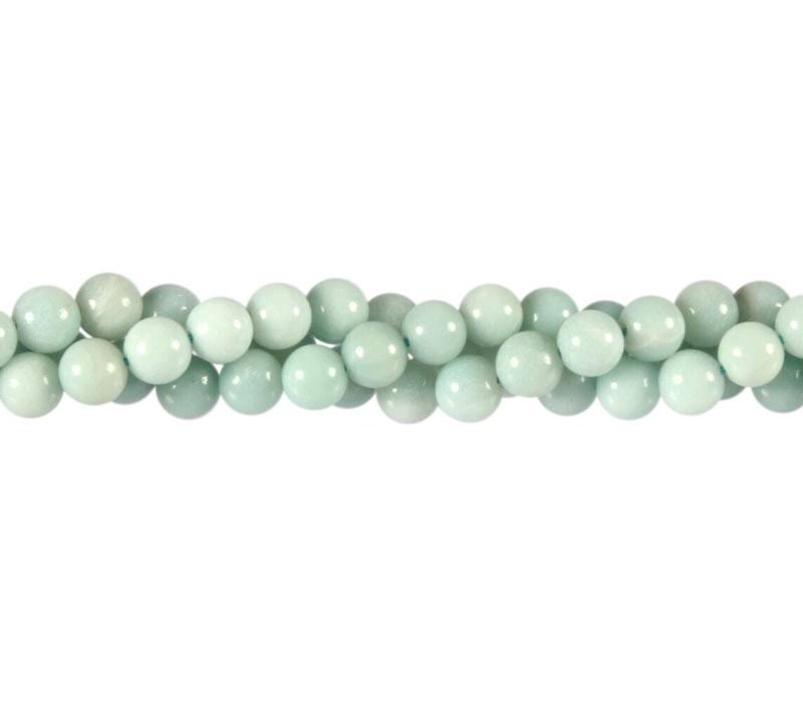 Amazoniet (Chinees) kralen rond 6 mm (streng van 40 cm) Amazoniet (Chinees) kralen rond 6 mm (streng van 40 cm)
