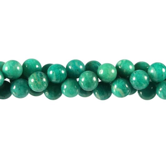 Amazoniet (Russisch) kralen rond 8 mm (streng van 40 cm) Amazoniet (Russisch) kralen rond 8 mm (streng van 40 cm)