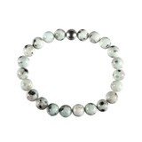 Amazoniet met toermalijn armband 18 cm | 8 mm kralen