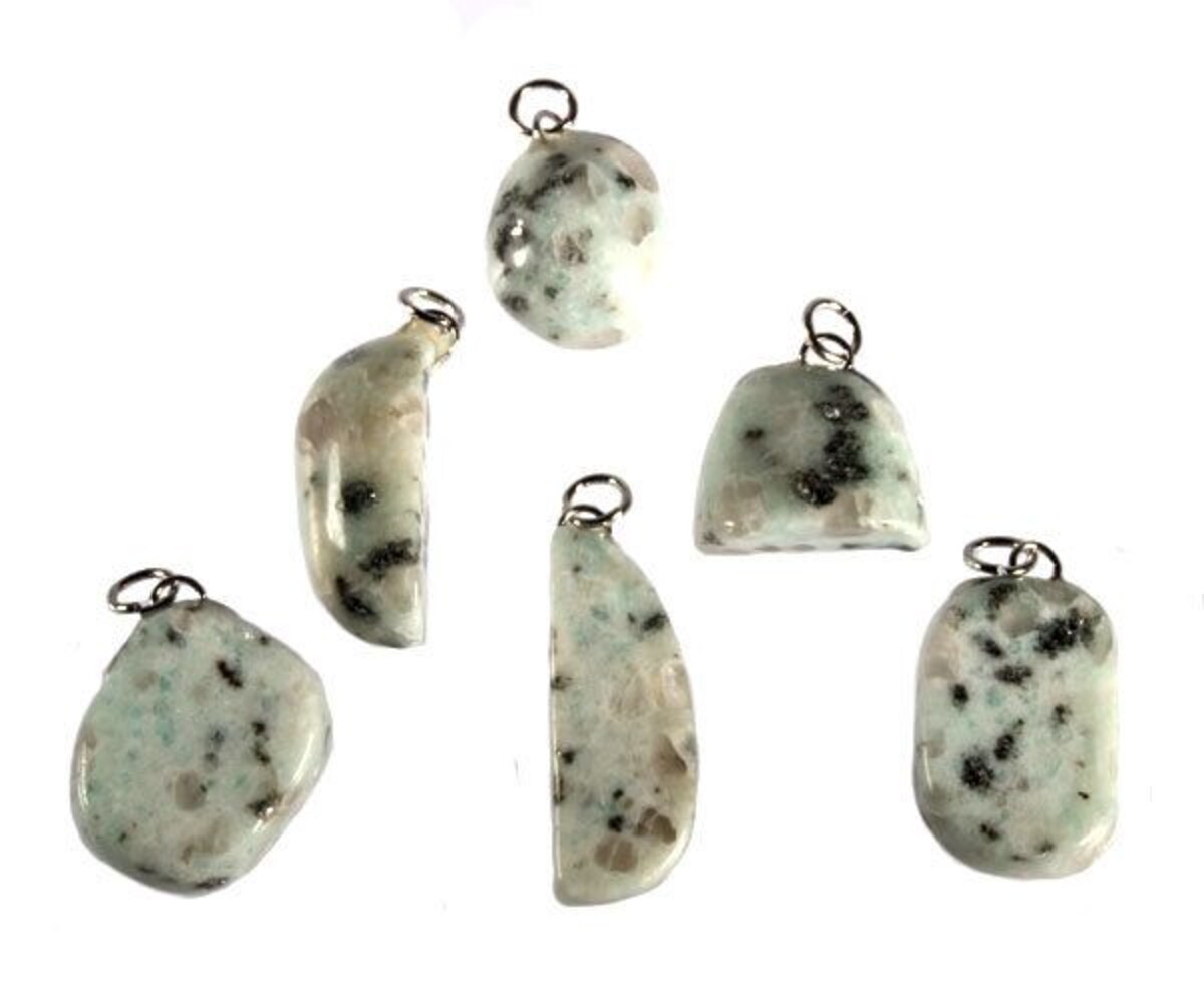 Amazoniet met toermalijn hanger