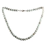 Amazoniet met toermalijn ketting 8 mm kralen