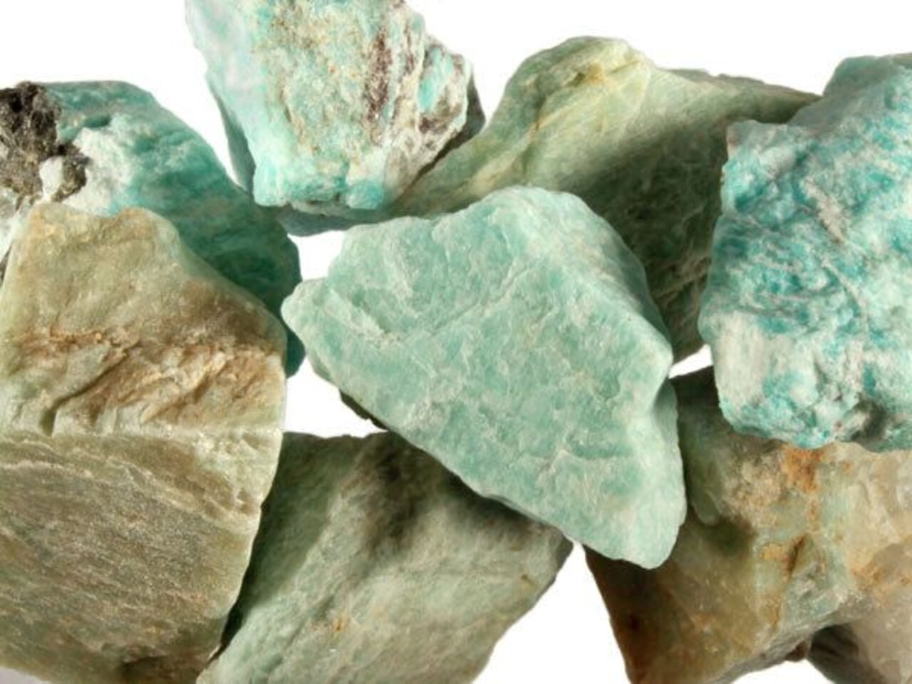 Amazoniet ruw 25 - 50 gram Amazoniet ruw 25 - 50 gram