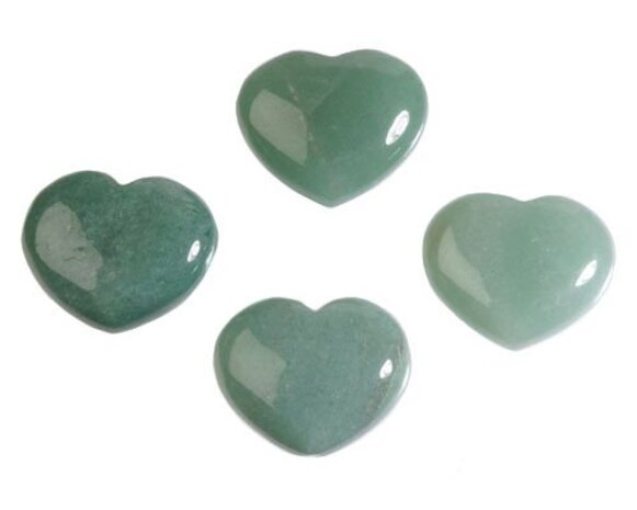 Aventurijn (groen) edelsteen hart 4 cm Aventurijn (groen) edelsteen hart 4 cm