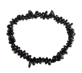 Obsidiaan (zwart) armband split Obsidiaan (zwart) armband split