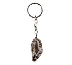 Agaat geode sleutelhanger Agaat geode sleutelhanger