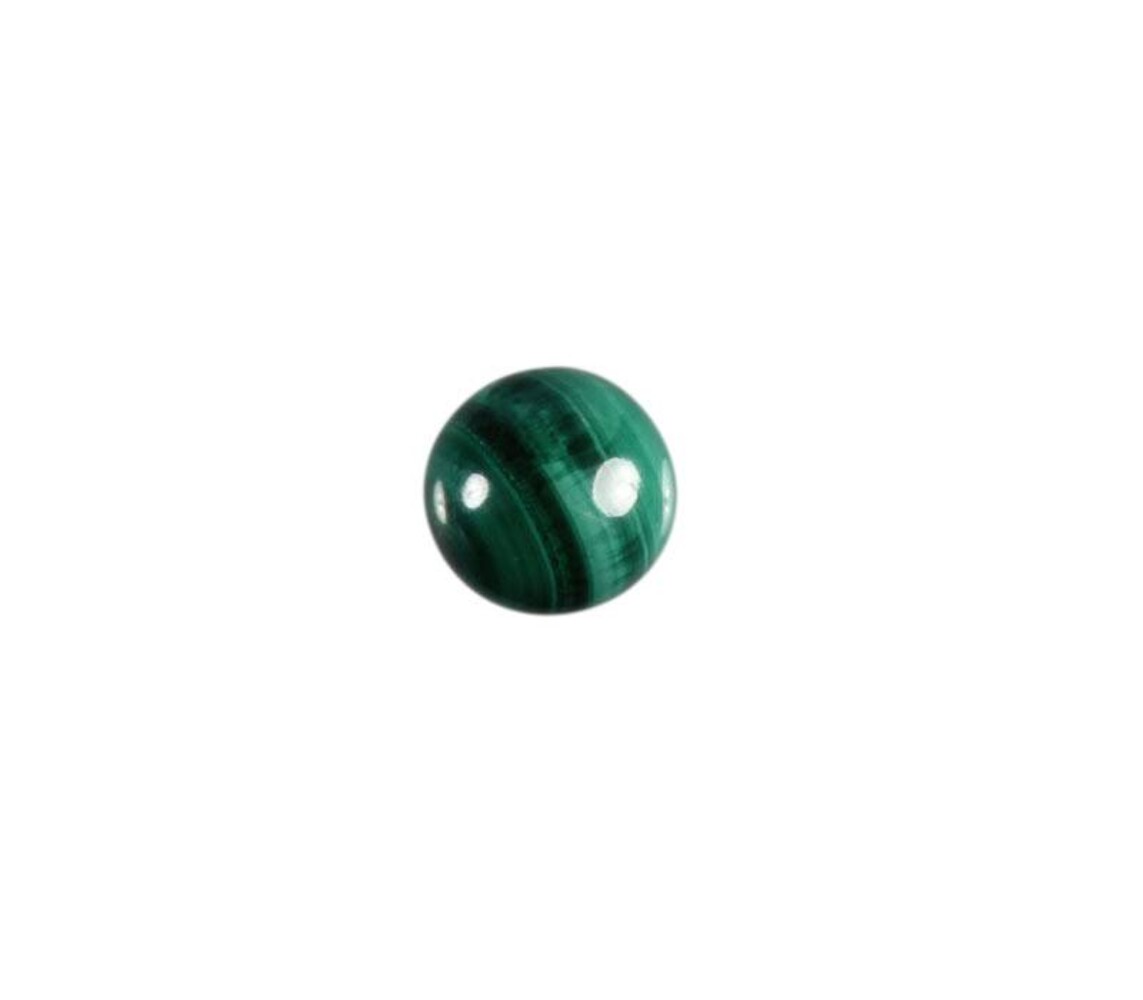 Malachiet cabochon rond 8 mm Malachiet cabochon rond 8 mm