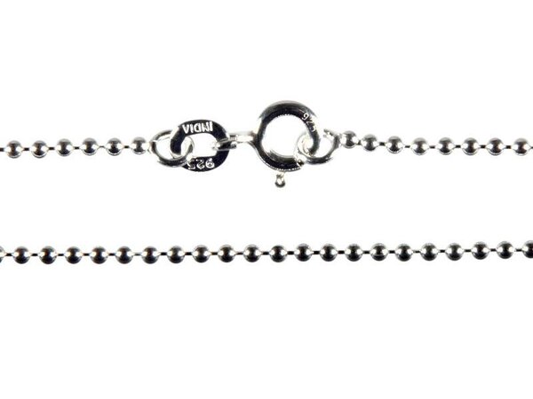 Zilveren ketting bolletjes 60 cm 1,4 mm Zilveren ketting bolletjes 60 cm 1,4 mm