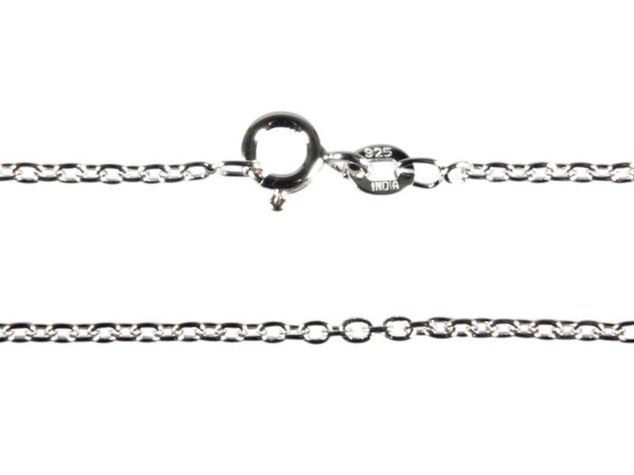 Zilveren ketting kabel 60 cm Zilveren ketting kabel 60 cm