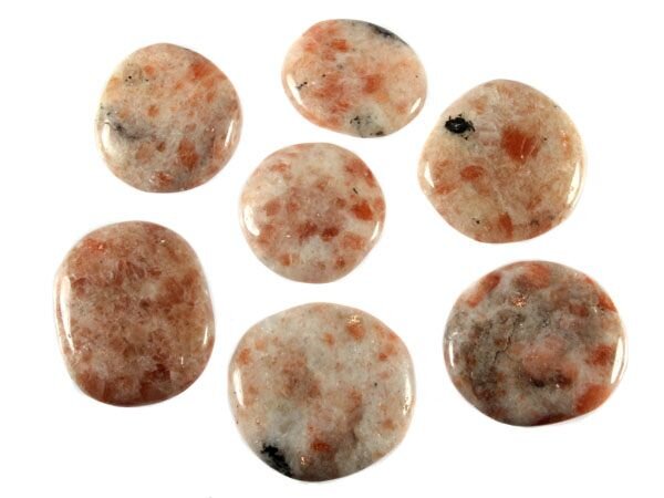 Zonnesteen steen plat gepolijst Zonnesteen steen plat gepolijst