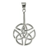 Zilveren houder voor donut hangers Keltische knoop (voor donuts vanaf 4 cm) Zilveren houder voor donut hangers Keltische knoop (voor donuts vanaf 4 cm)