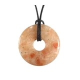 Zonnesteen hanger donut 3 cm Zonnesteen hanger donut 3 cm