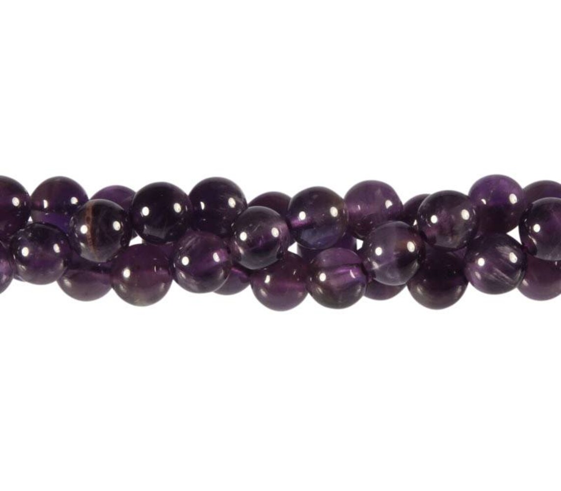 Amethist kralen rond 8 mm (streng van 40 cm) Amethist kralen rond 8 mm (streng van 40 cm)