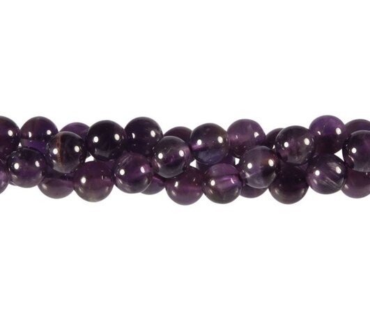 Amethist kralen rond 8 mm (streng van 40 cm) Amethist kralen rond 8 mm (streng van 40 cm)