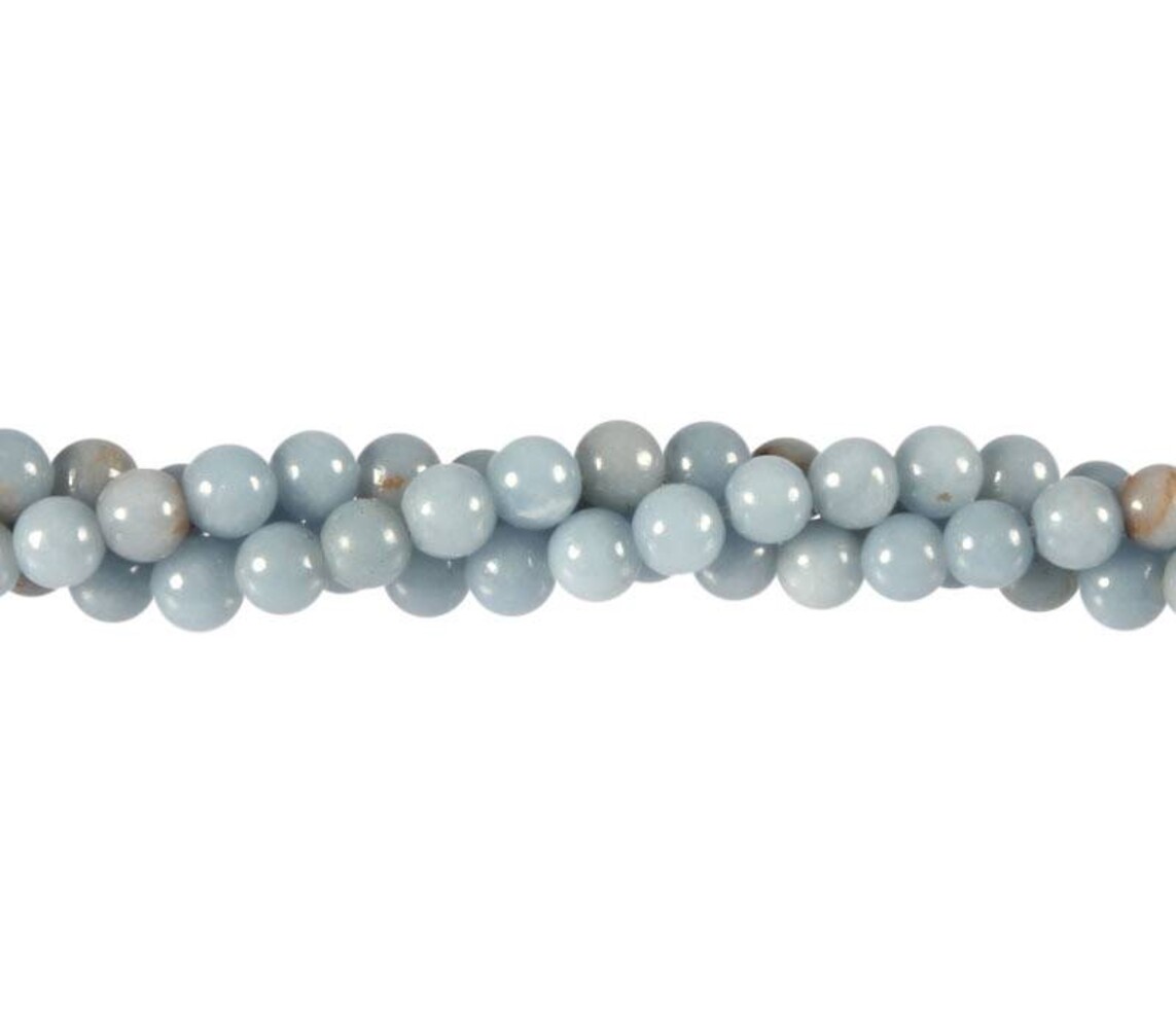 Angeliet kralen rond 6 mm (streng van 40 cm) Angeliet kralen rond 6 mm (streng van 40 cm)