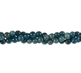 Apatiet kralen rond 5 - 6 mm (streng van 40 cm)
