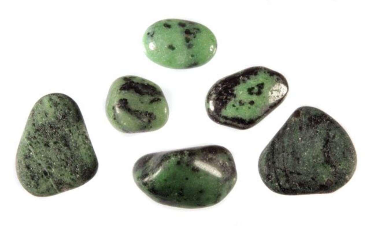 Zoisiet steen getrommeld 5 - 10 gram