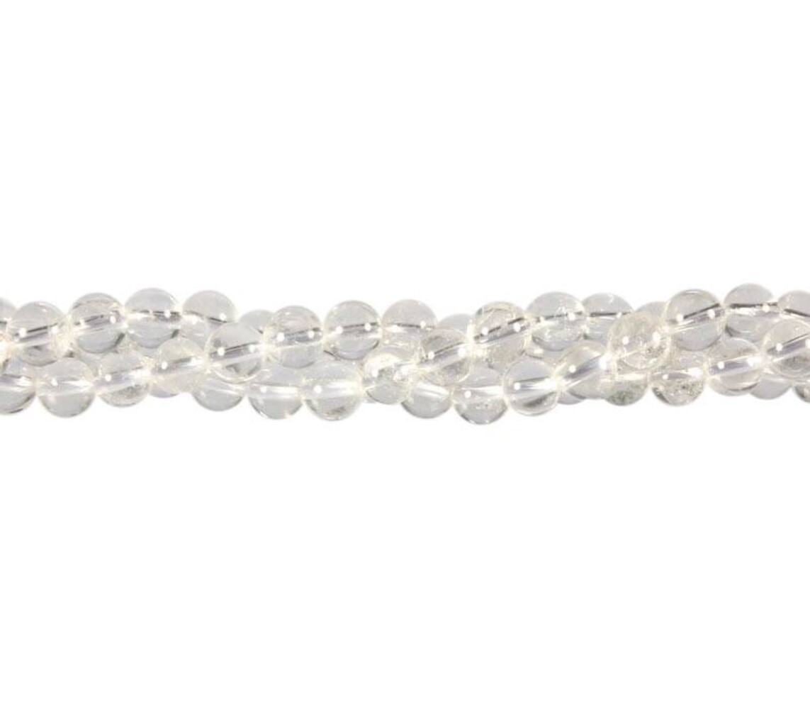 Bergkristal kralen rond 6 mm (streng van 40 cm) Bergkristal kralen rond 6 mm (streng van 40 cm)