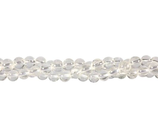 Bergkristal kralen rond 6 mm (streng van 40 cm) Bergkristal kralen rond 6 mm (streng van 40 cm)