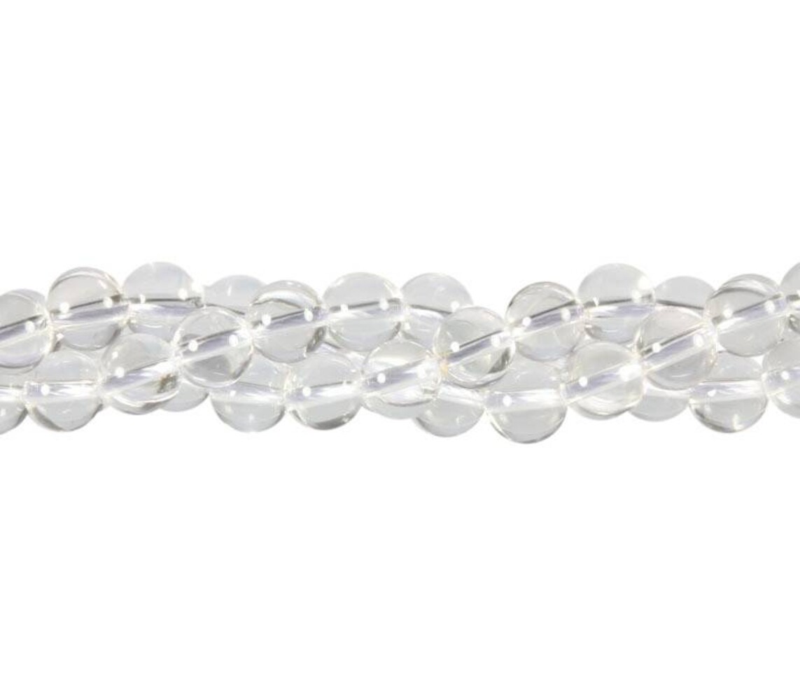 Bergkristal kralen rond 8 mm (streng van 40 cm) Bergkristal kralen rond 8 mm (streng van 40 cm)
