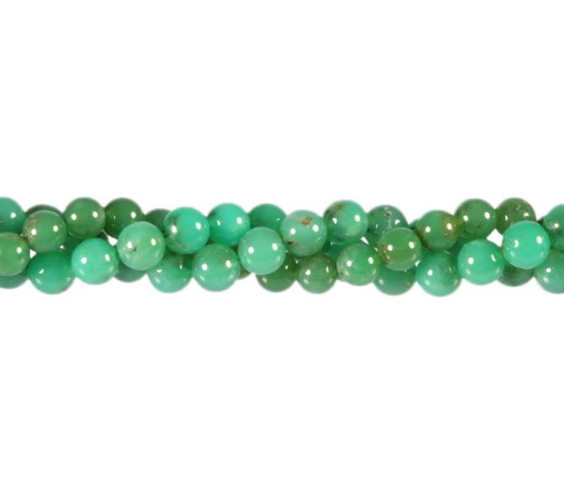 Chrysopraas kralen rond 6 - 7 mm A-kwaliteit (streng van 40 cm)